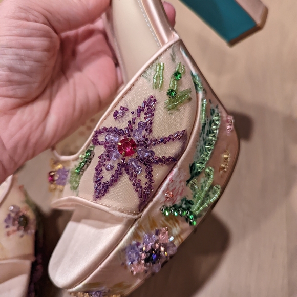 Betsey Johnson Women's Embellished Platform Heels - Picture 9 of 15